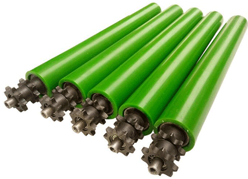 雙排齒鏈輪動力滾筒輸送梯